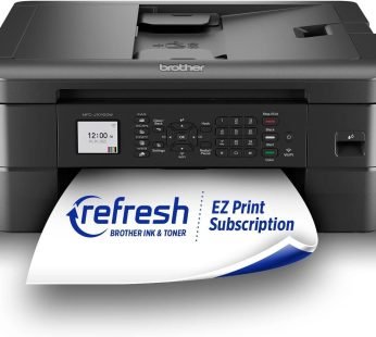 Brother MFC-J1010DW Wireless Color Inkjet All-in-One Printer with Mobile Device and Duplex Printing, Refresh Subscription and Amazon Dash Replenishment Ready