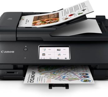 Canon PIXMA TR8620a – All-in-One Printer Home Office|Copier|Scanner|Fax|Auto Document Feeder | Photo, Document | Airprint (R), Android, Black, Works with Alexa